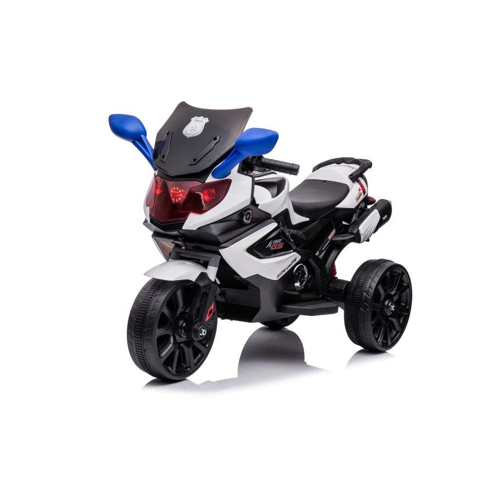 Moto Elétrica Infantil Triciclo Elétrico BZ R6 Azul e Vermelha com Ré, 2  Baterias Músicas e Farol BARZI MOTORS