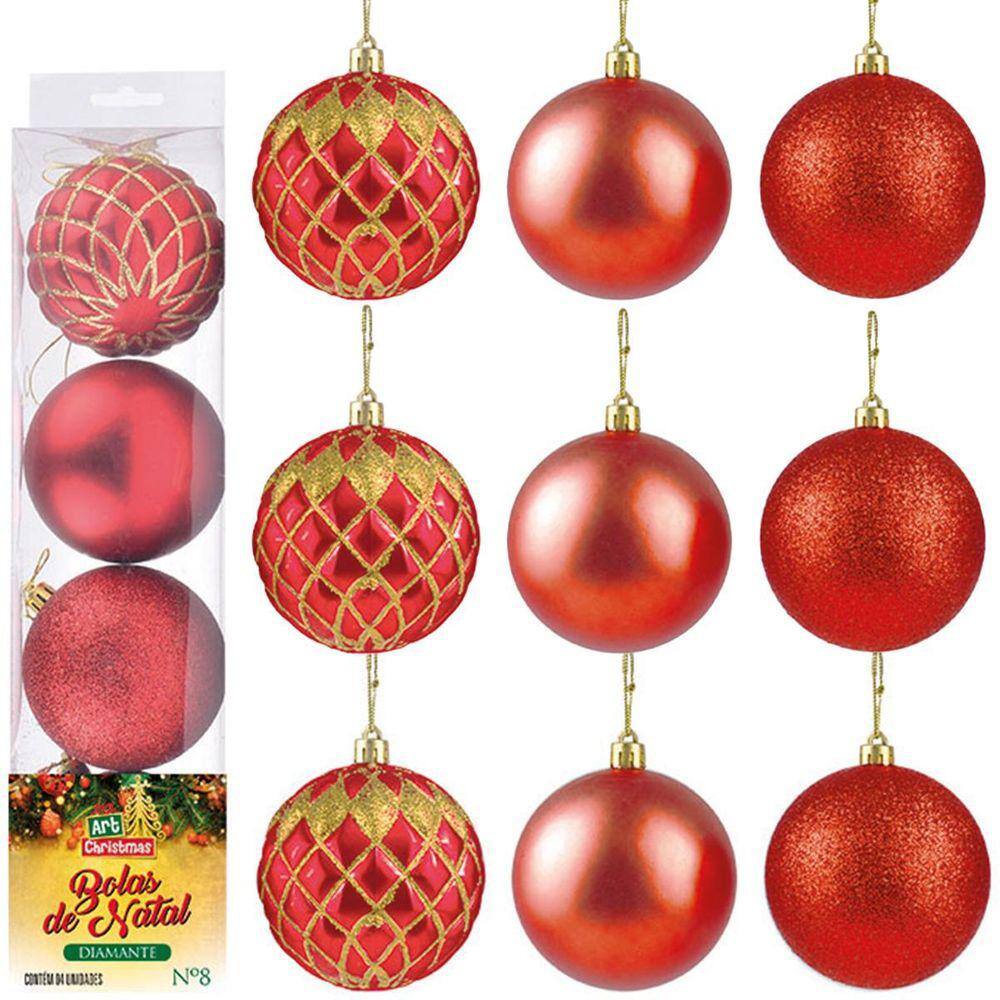 Kit bola natal vermelho e dourado | Casas Bahia Kit bola natal vermelho e dourado | Casas Bahia