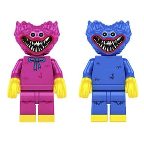 Bonecos Blocos De Montar Dupla Poppy Huggy Wuggy Kissy Missy