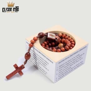 Terço Nossa Senhora de Guadalupe - Acabamento Mogno