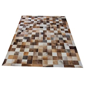 Tapete De Couro Cinza E Champagne 1,50 X 2,00 M