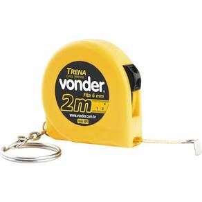 Trena Chaveiro Plástica Com Fita Em Aço Vonder 2M X 6Mm