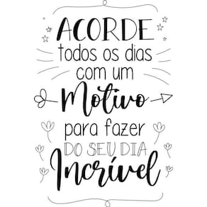 Adesivo Decorativo De Parede Frase Motivo Para Ser Feliz