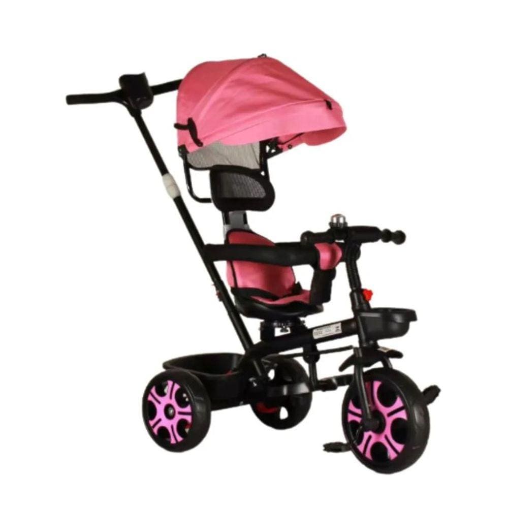 Triciclo Infantil com Empurrador Bandeirante Velobaby Azul 206