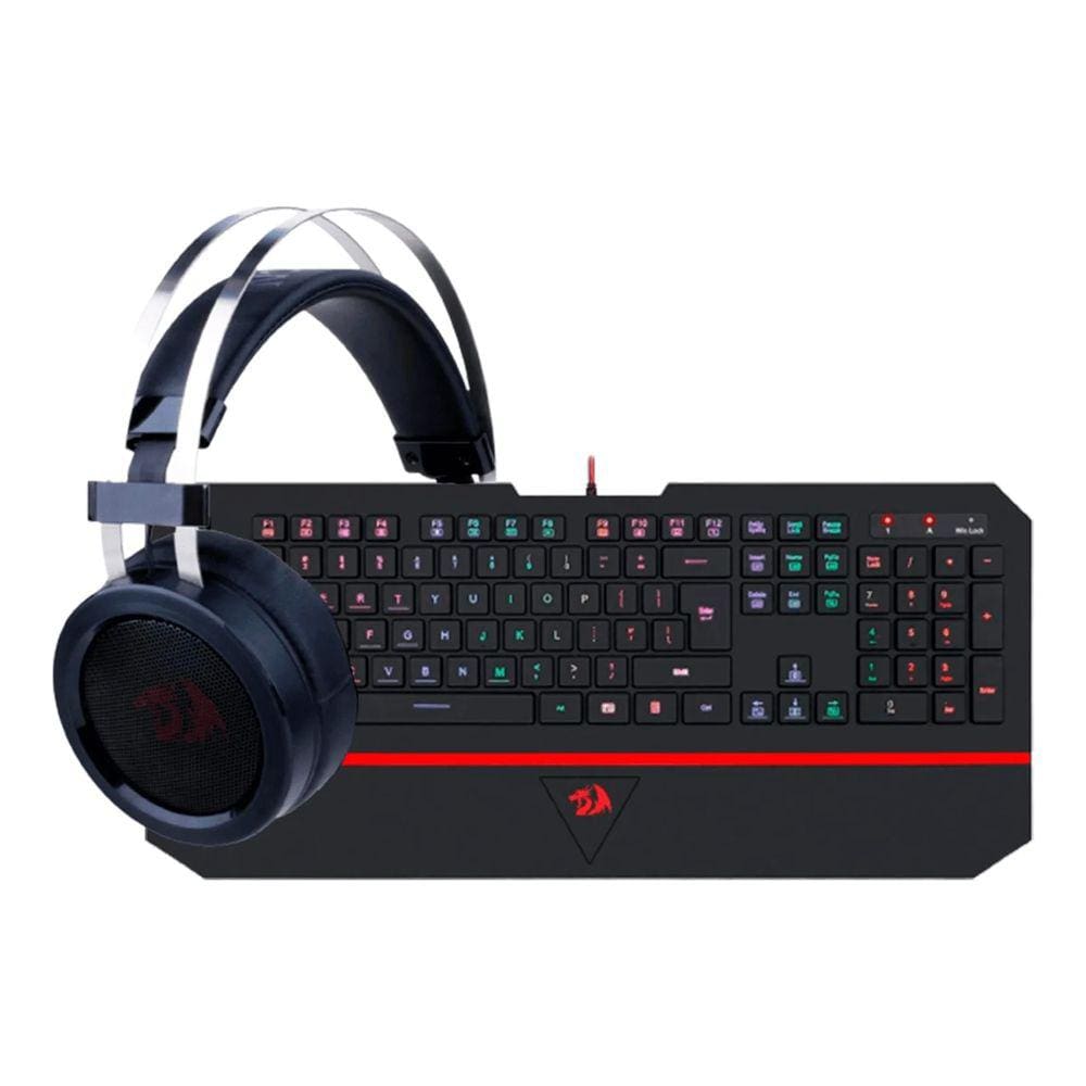 Combo Gamer Redragon S125 com Teclado Mecânico, Mouse e Headset