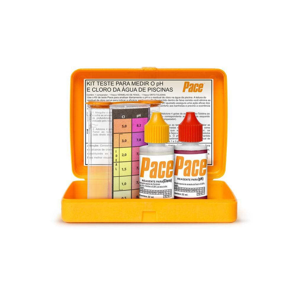 Pace Teste Kit pH e Cloro