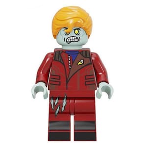 Boneco Blocos De Montar Zumbi Star-Lord Edição Exclusiva