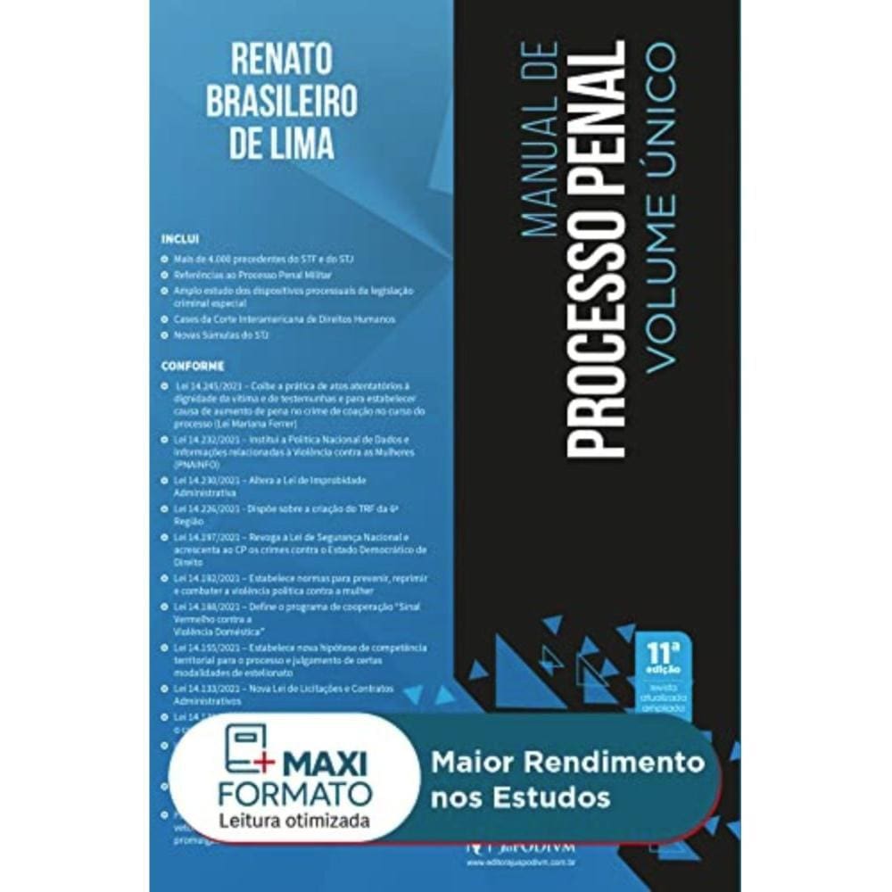 Manual de processo penal ( Renato Brasileiro de Lima )