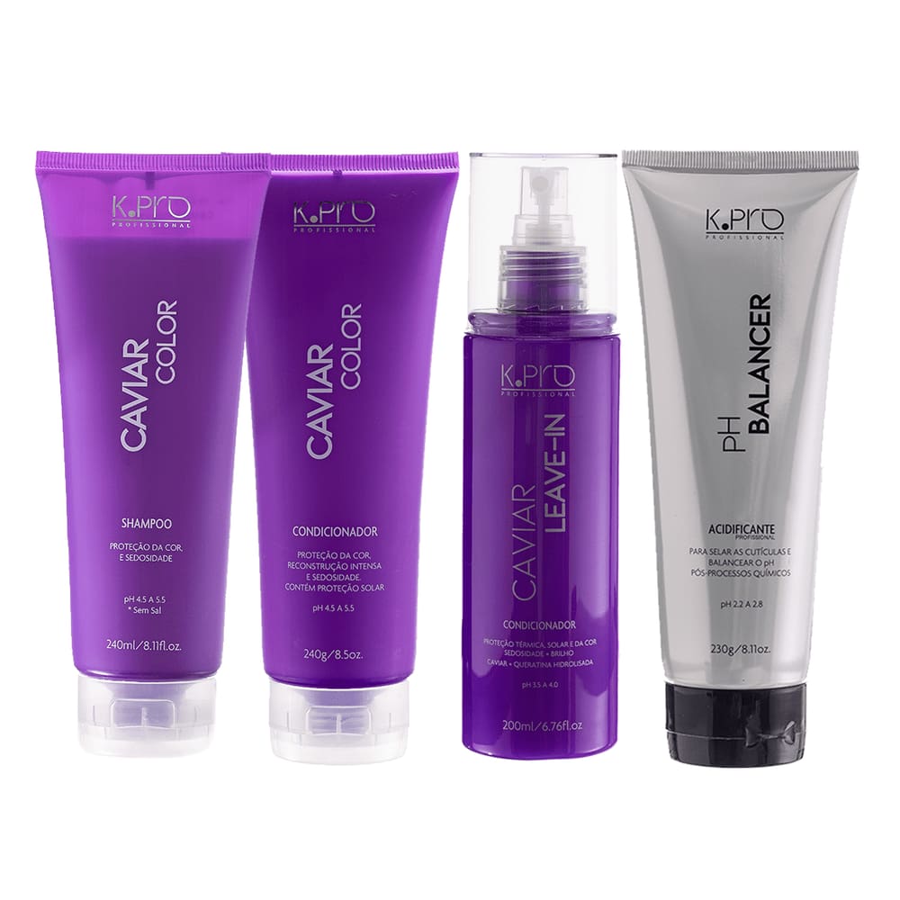 K.Pro Caviar Shamp 240 ml + Cond + Leave-in + pH Balancer