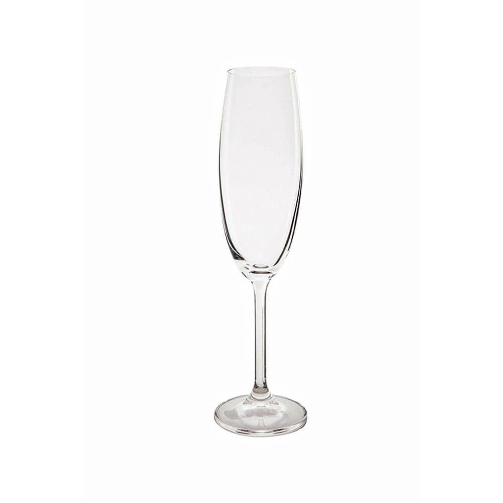 Taça de Champanhe de Cristal Bohemia Gastro Colibri Cristal 220ml