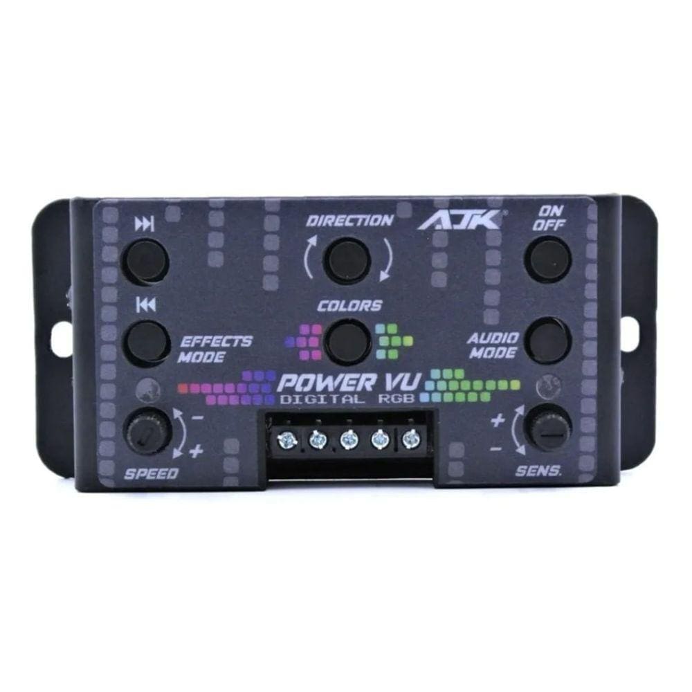 Nova Central Power Vu Ajk P/ Farol Rgb Ritmico Medidor Audio