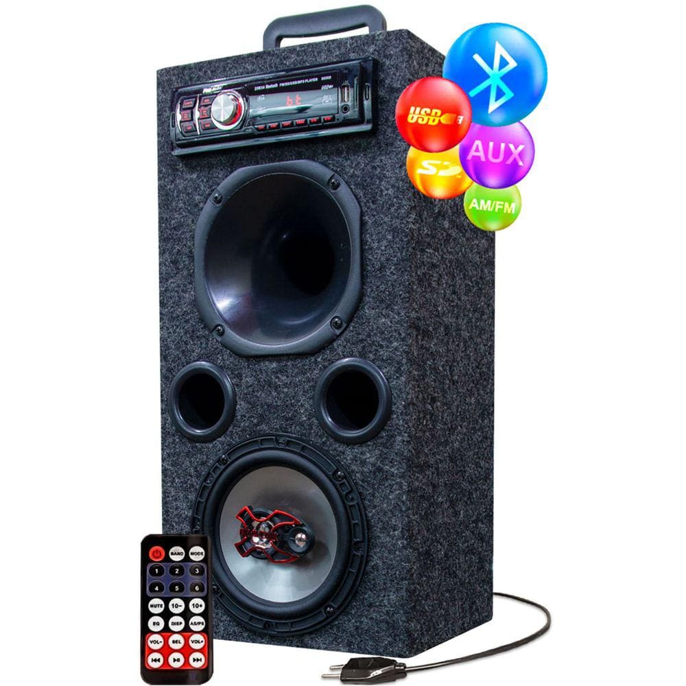 Caixa de som Bob Bluetooth 12 Polegadas Sturdy 400Watts