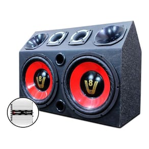 Caixa Igrejinha Trio 12 Compet V8 + Modulo Taramps Tl1500
