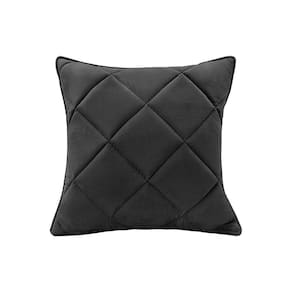 Almofada Decorativa Nina Matelassê 48X48 Veludo Preto