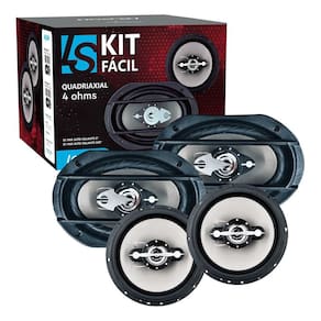 Kit Facil Alto Falantes 6 Pol 6x9 Pol 280w Rms Quadriaxial