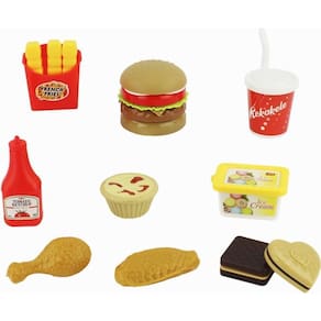 Brincando De Casinha Conj. Guloseimas C/lanche/bata