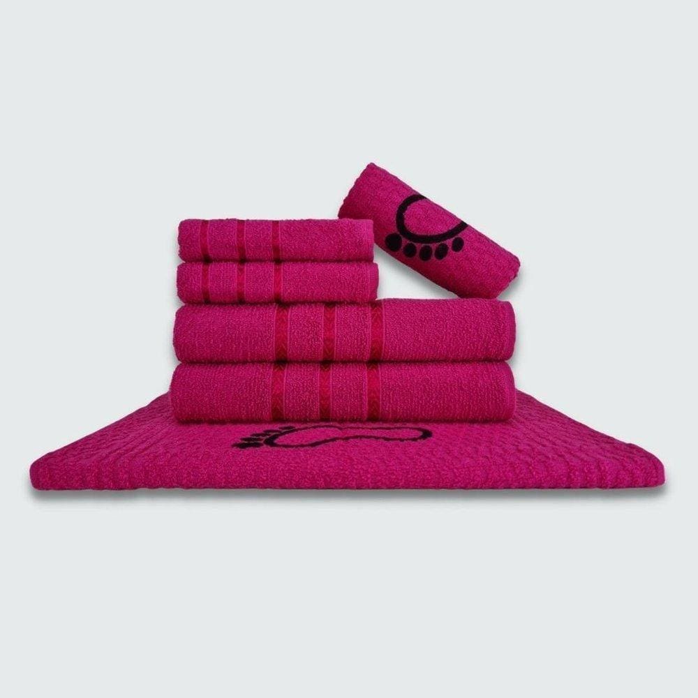 Jogo De Toalha Banho 6 Peças Viena Rosa