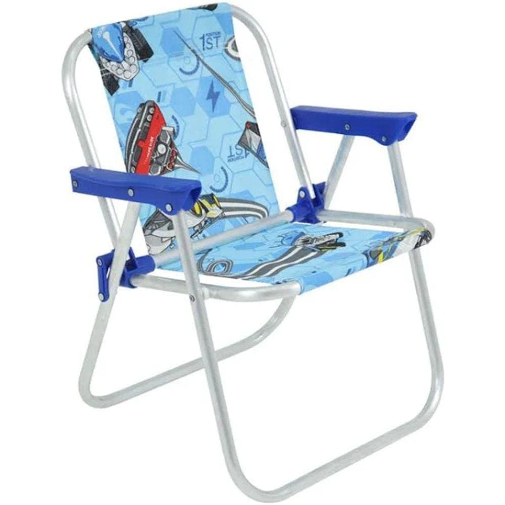 Cadeira Infantil Aluminio Hot Wheels Azul Bel - 025202