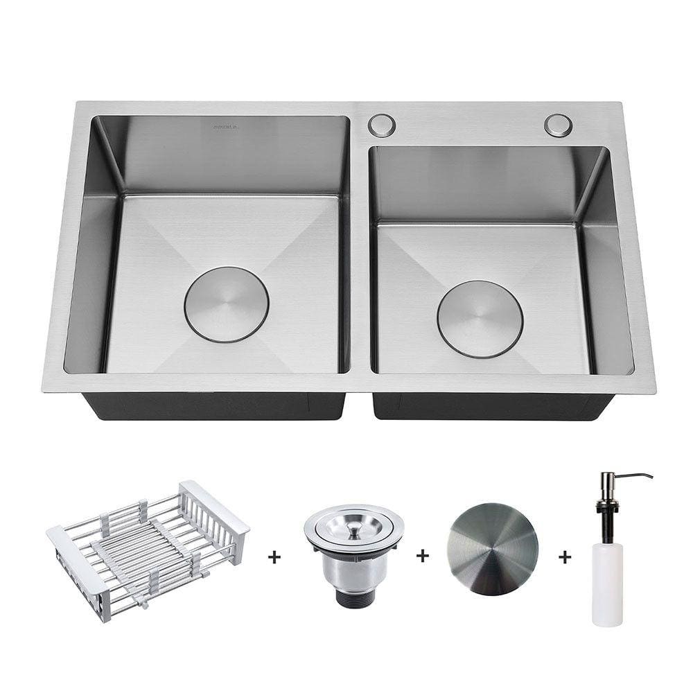Kit Cuba Dupla Gourmet com Acessórios Solo201-DI Dosador e Válvulas e Escorredor e Tampas Decorativas Arell