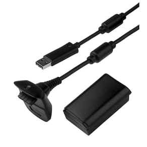 Bateria Recarregável + Cabo Usb P/ Controle Xbox 360