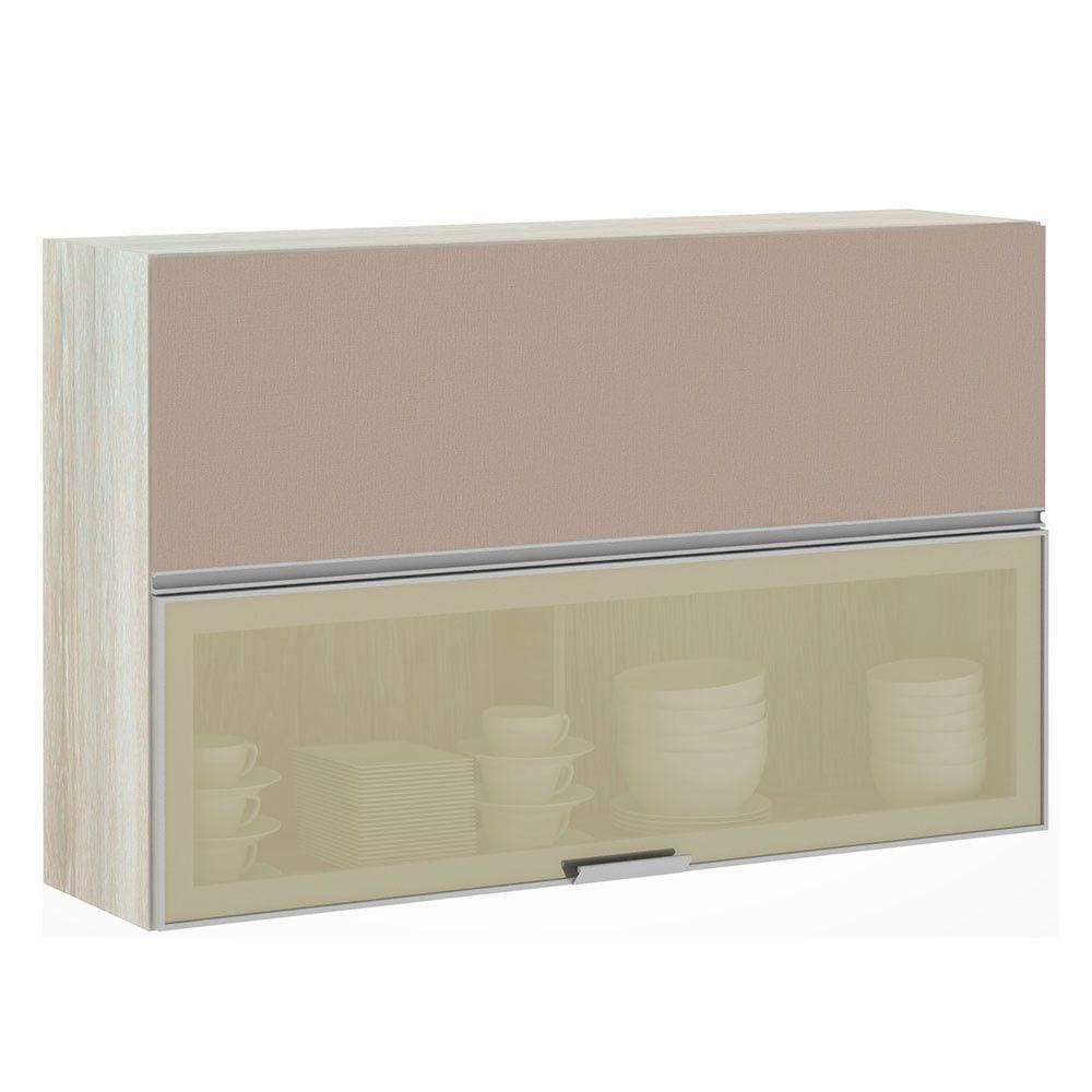 Armario Basculante Misto 120cm 2 Porta Lis Legno Crema
