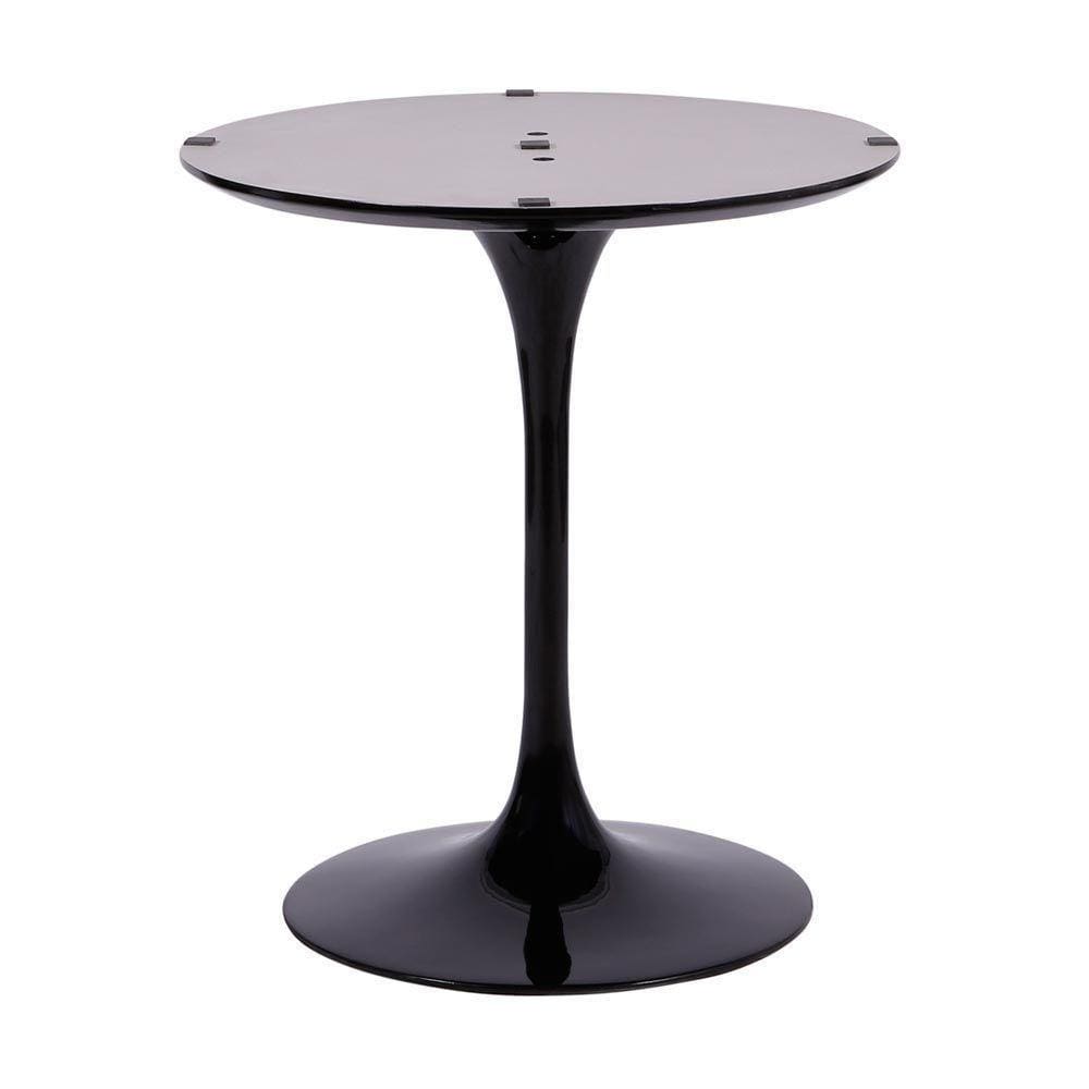 Base Mesa Saarinen Tulip Jantar Redonda Preta - 90 A 107cm