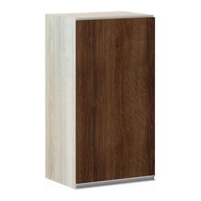 Armário Luciane 40cm 1 Porta Lis Legno Crema C/Nogueira