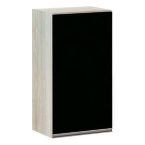 Armário Luciane 40cm 1 Porta Luci Legno Crema C/Preto Tx