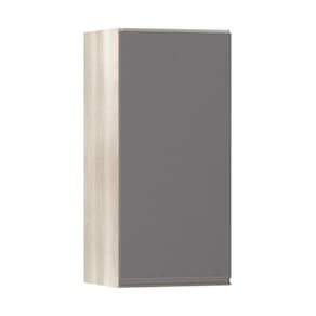Armário Luciane 35cm 1 Porta Luci Legno Crema C/Cinza Puro