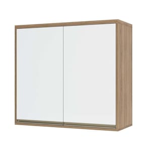 Armário Aéreo 80cm 2 Portas 1 Prateleira Mel Vanilla