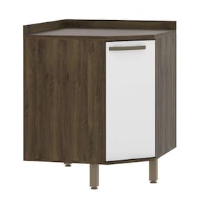 Balcão De Canto Diagonal C/Tampo 74cm X 74cm 1 Porta 1 Prat