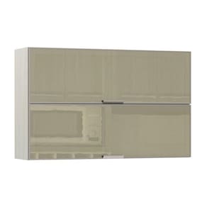 Armario Basculante Duplo 120cm 2 Portas C/Vidro Reflecta