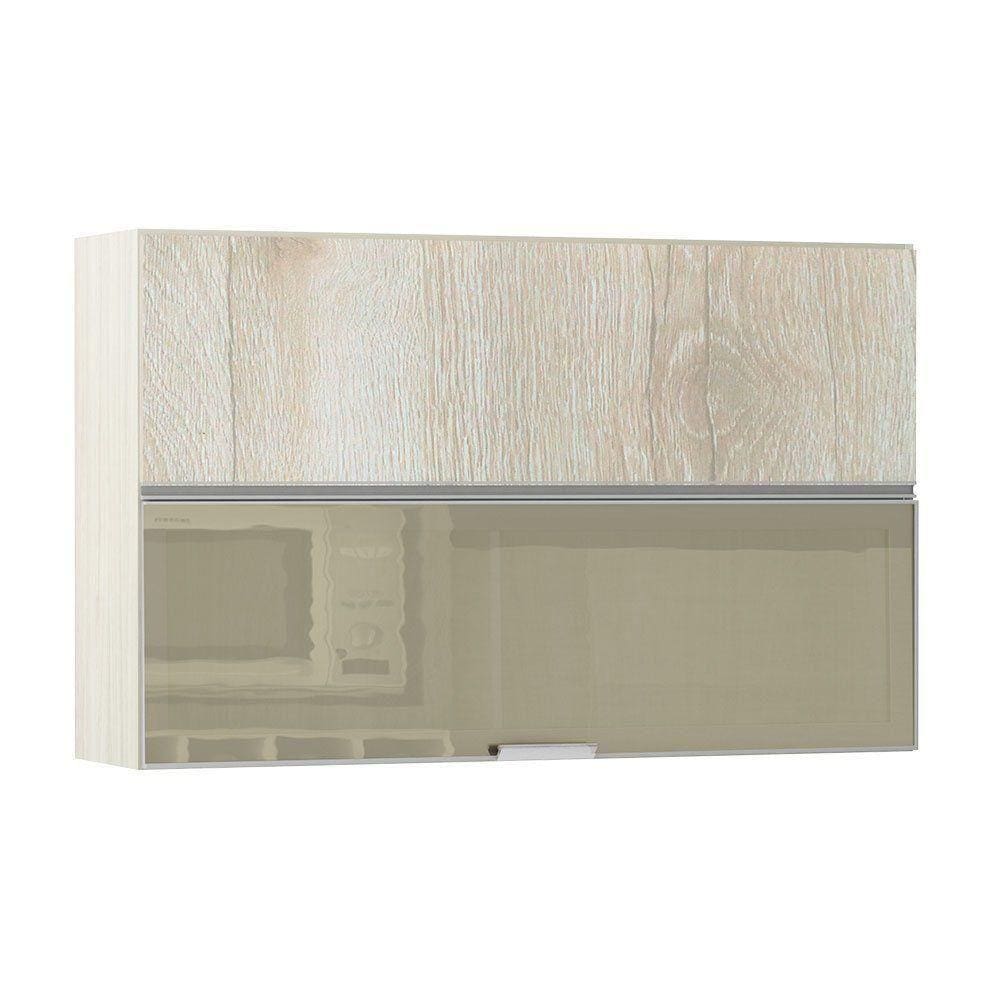 Armario Basculante Misto 120cm 2 Porta Lis Legno Crema
