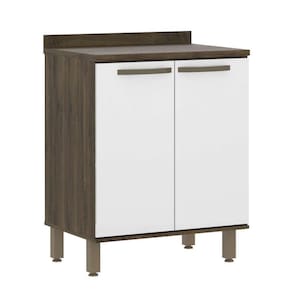 Balcão De Cozinha C/Tampo 70cm 2 Portas 1 Prateleira Sara