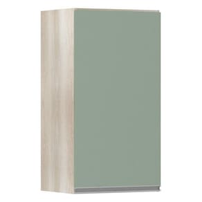 Armário Luciane 40cm 1 Porta Lis Legno Crema C/Verde Jade