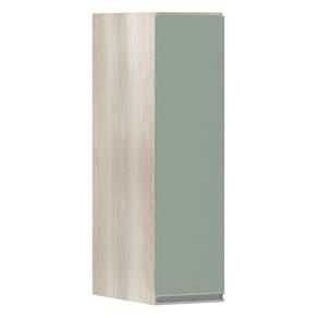 Armário Luciane 20cm 1 Porta Lis Legno Crema C/Verde Jade