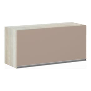Armário Basculante 80cm 1 Porta Lis Legno Crema C/Connect