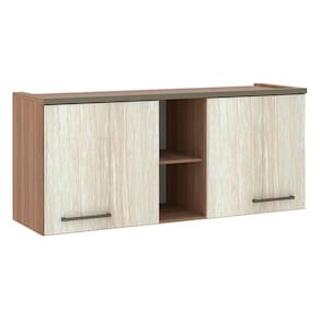 Armário Aéreo Modulado 2 Portas 165cm Vanilla C/Legno