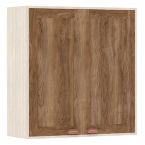 Armário Aéreo De Cozinha 80 Cm 2 Portas 2 Prateleiras
