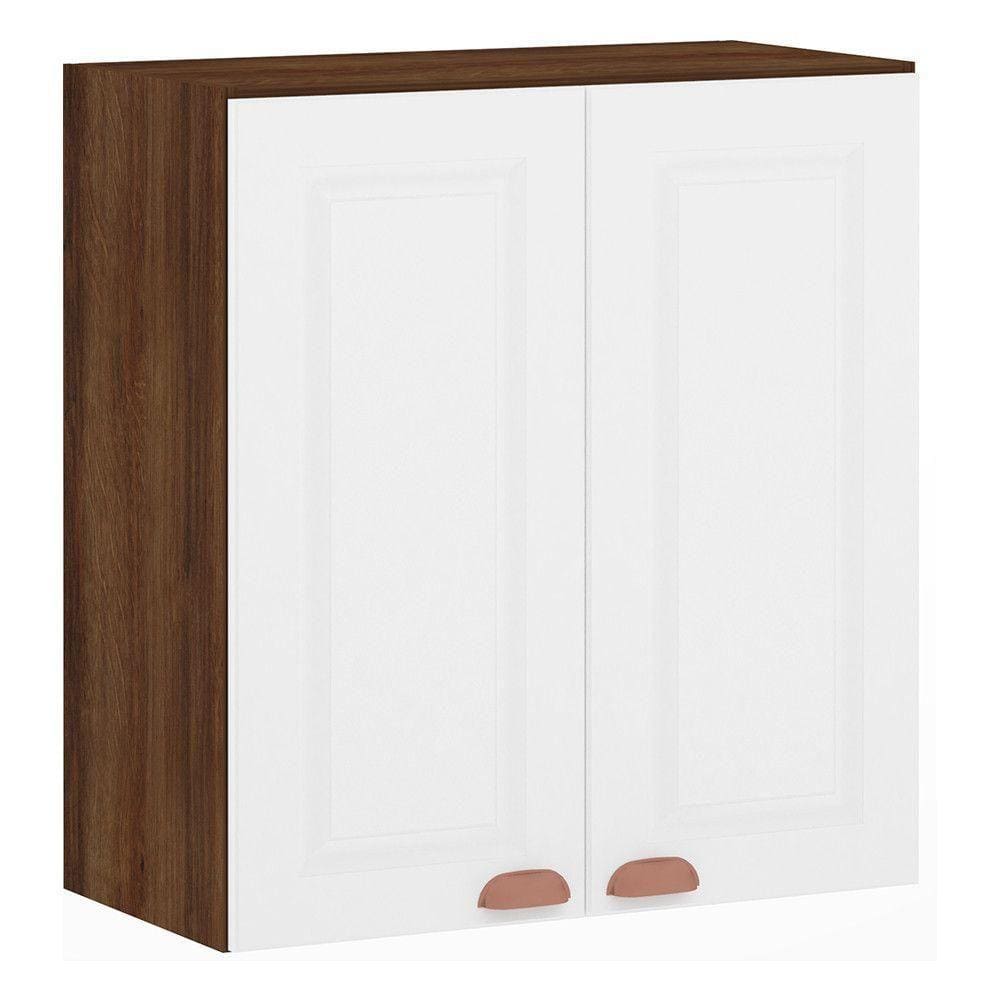 Armário Para Cozinha 70cm 2 Portas Safira Nogueira