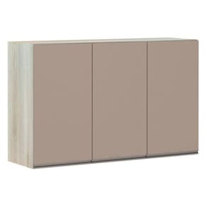 Armário Para Cozinha 120cm 3 Portas Legno Crema C/Connect