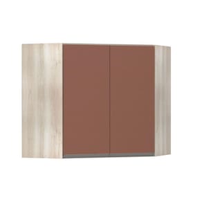 Armário Canto Diagonal 2 Portas Luci Legno Crema C/Gaia
