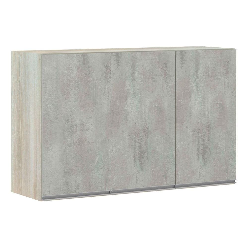 Armário Para Cozinha 120cm 3 Portas Lis Legno Crema
