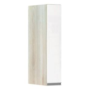 Armário Para Cozinha 15cm 1 Porta Lis Legno Crema C/Branco