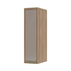 Armário Aéreo 20cm 1 Porta 1 Prateleira Mel Vanilla C/Graf