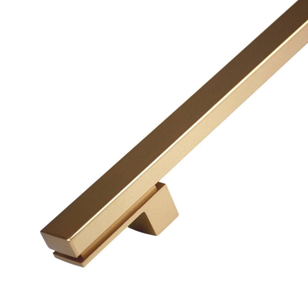 Puxador Alça Dupla Porta Living 800Mm Dourado Matte Zen