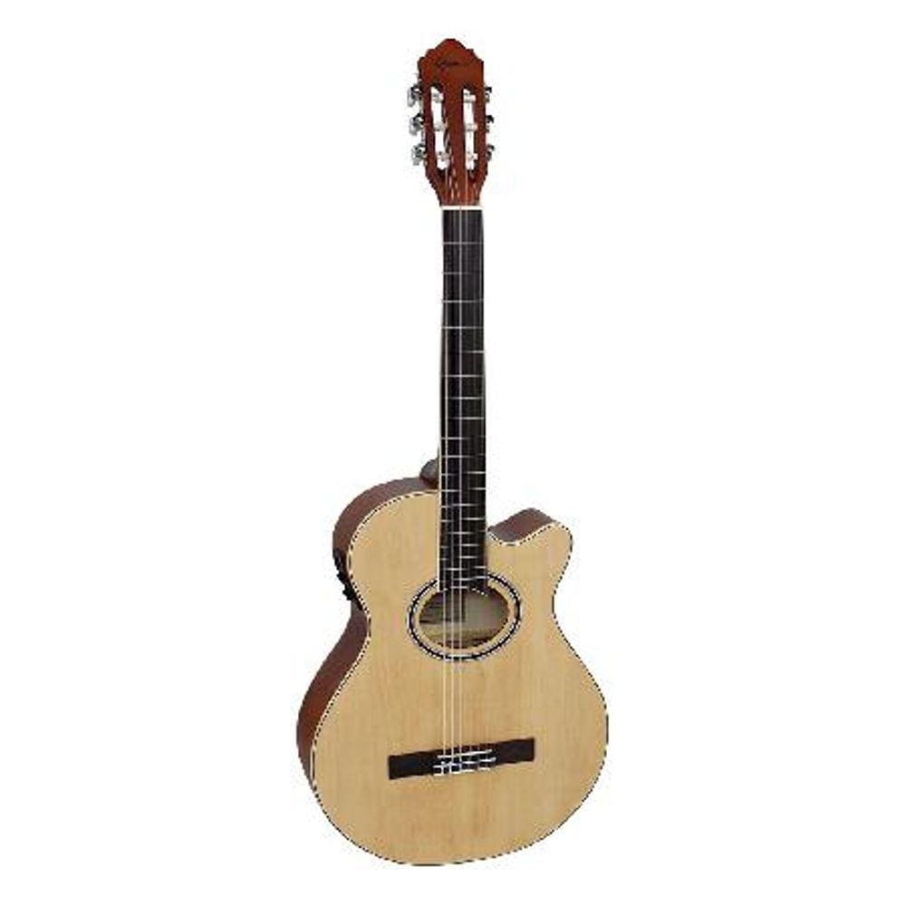 Violao Eletroacustico NYLON Mini Jumbo GNF-1D CEQ NS Natural Satin, com Afinador e Equalizador