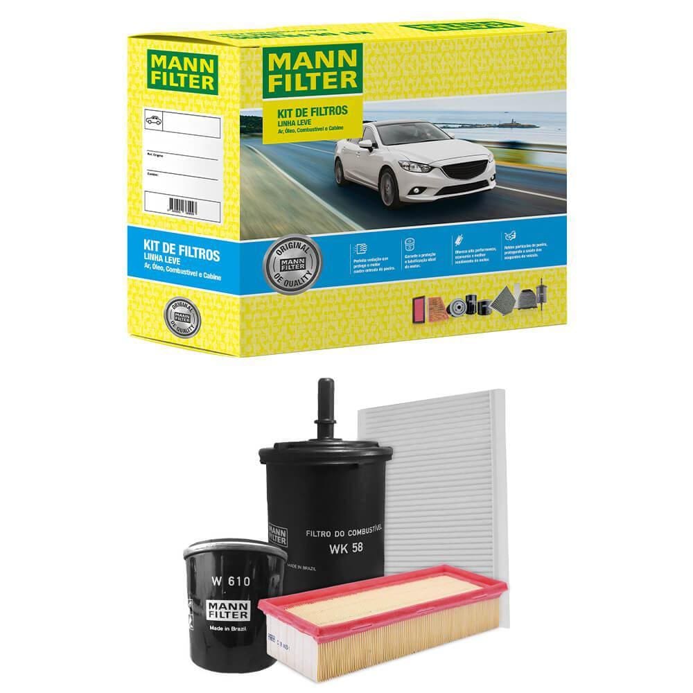 Kit Filtro Uno 1.0 1.4 Flex 2011 A 2016 Original Mann-filter