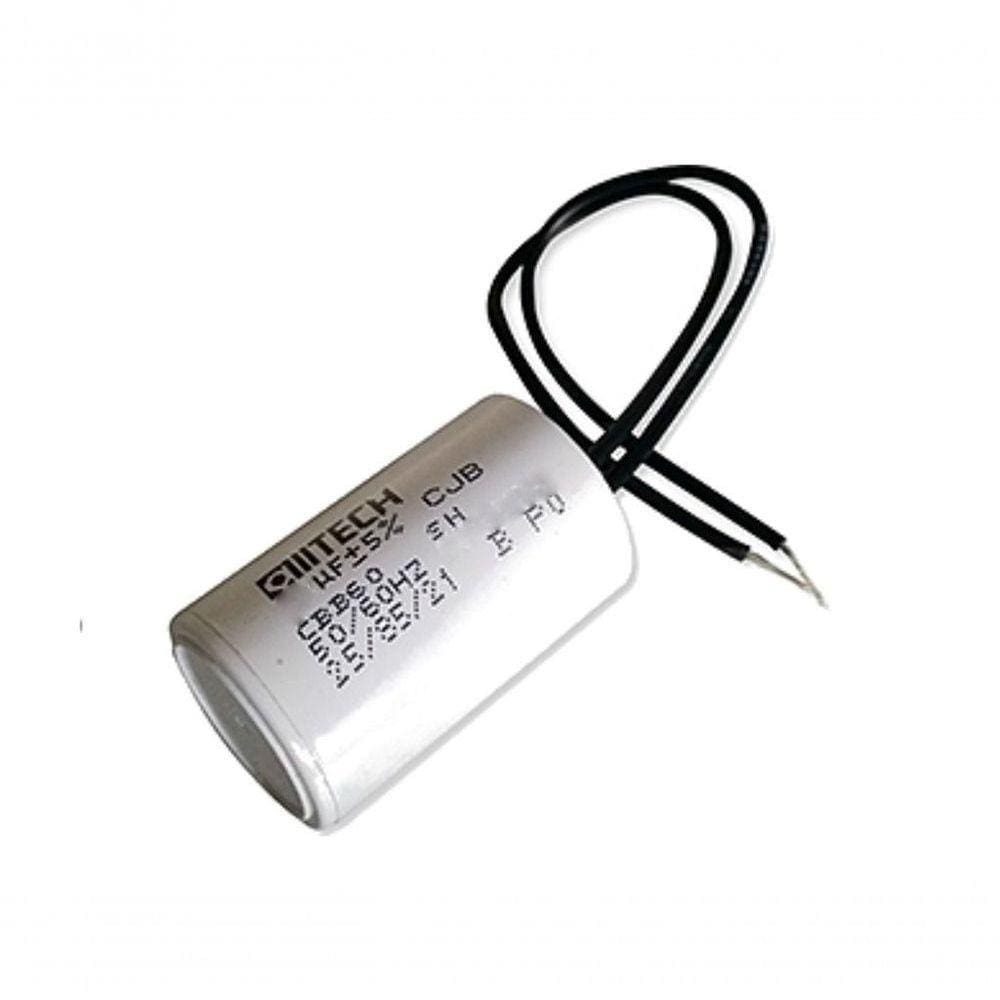 Capacitor De Motor 8uf X 250vac 2 Fios 10 Unid Alltech