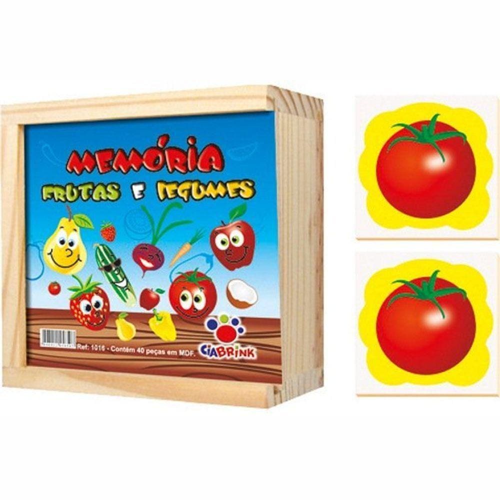 Jogo Da Memória - Frutas E Legumes - Ciabrink